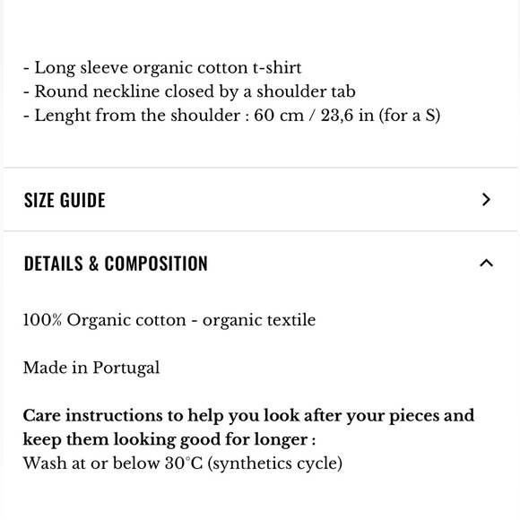 Sezane Colette Marinière Ecru / Camel - Size M - Picture 2 of 7